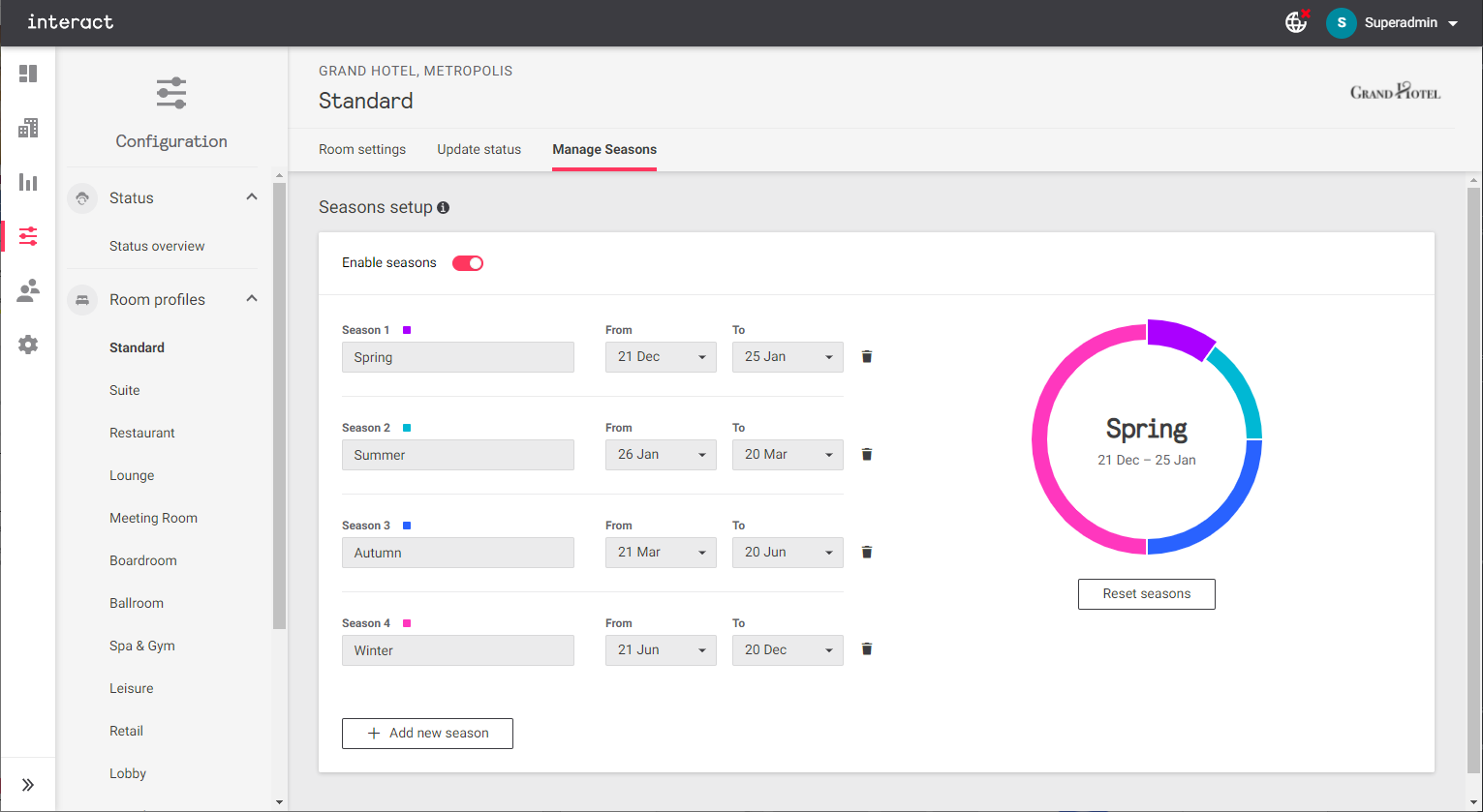 iah config manage seasons