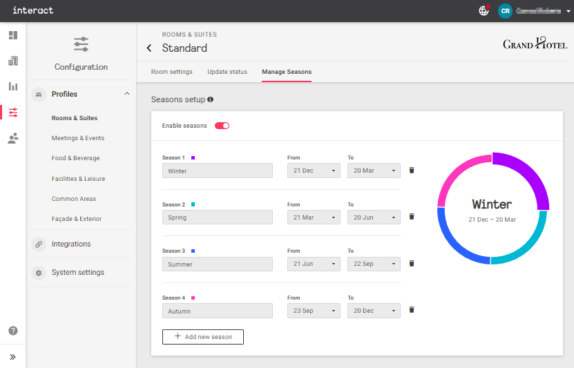 iah config manage seasons